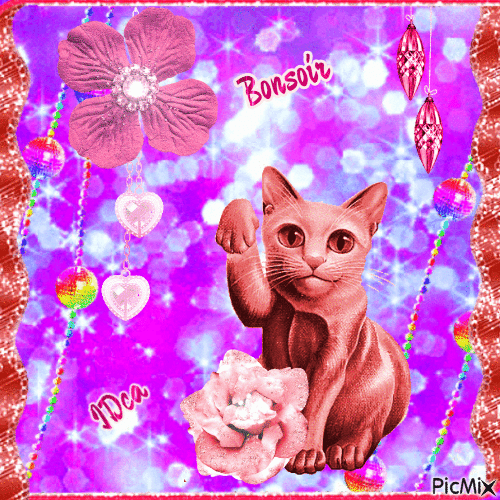 Bonsoir les chatons - Bezmaksas animēts GIF