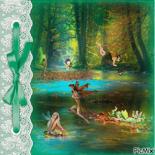 mystic fairy land - GIF animé gratuit