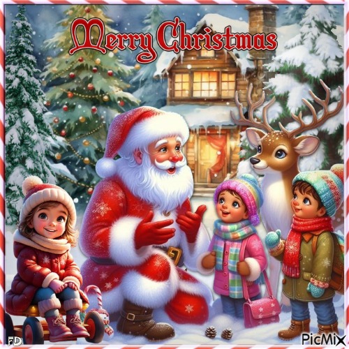 Frohe Weihnachten mit Kindern - δωρεάν png