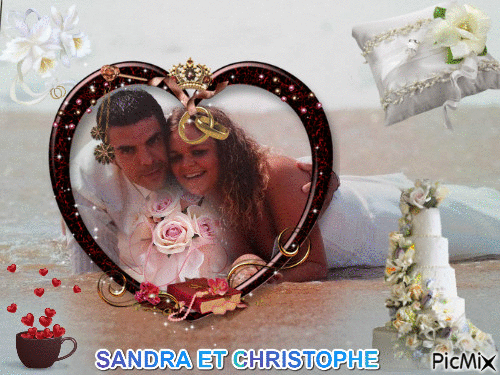 Mariage de Sandra et Christophe - GIF animado gratis