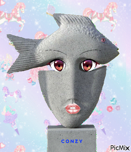 Cara piscicola - Darmowy animowany GIF