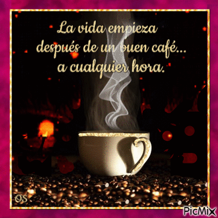 Café a Cualquier Hora - Бесплатный анимированный гифка