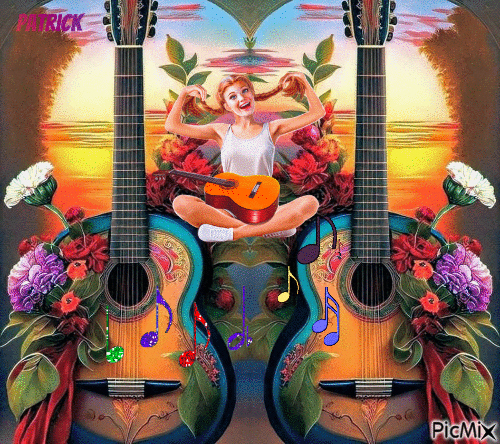 les guitares - Free animated GIF