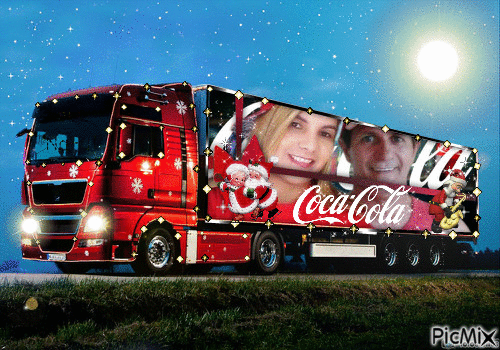 Caminhão de Natal da Coca-Cola - Free animated GIF - PicMix