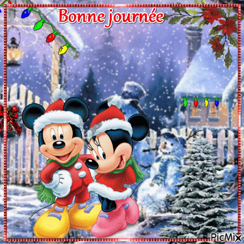 Les préparations de Noël de Mickey - Gratis animerad GIF
