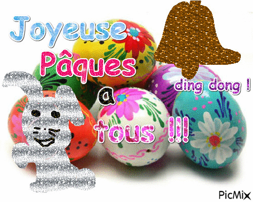 Joyeuse Pâques à tous !!! - Бесплатный анимированный гифка