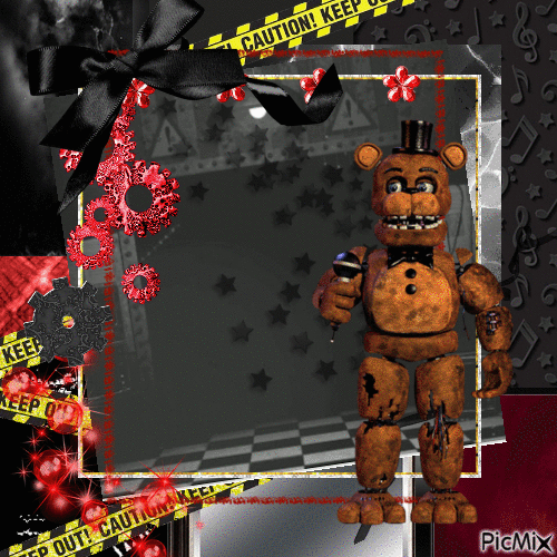 Withered Freddy fnaf - GIF animé gratuit