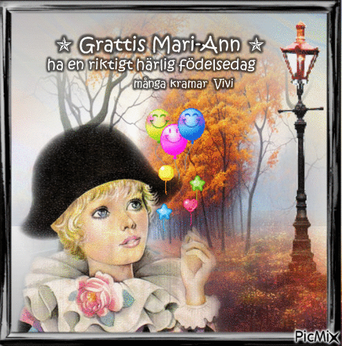 Grattis Mari-Ann 2017 - Δωρεάν κινούμενο GIF