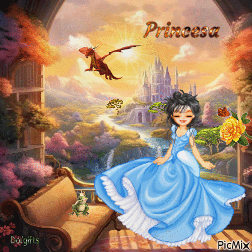 Princesa - GIF animado grátis