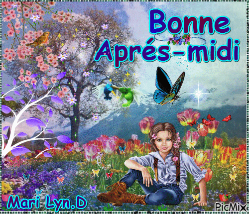 BONNE APRES -MIDI - Бесплатный анимированный гифка