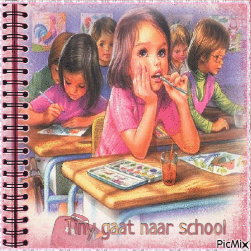 schoolmeisje - Ingyenes animált GIF