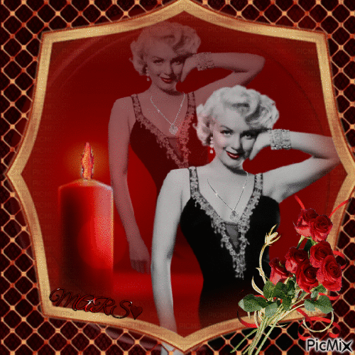 Marilyn  Monroe - Gratis animerad GIF