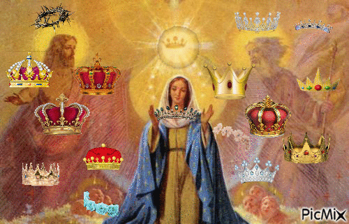 Mother of God crowns - GIF animado gratis