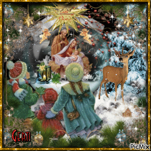 Magia Nocy Bożego Narodzenia - Gratis animeret GIF