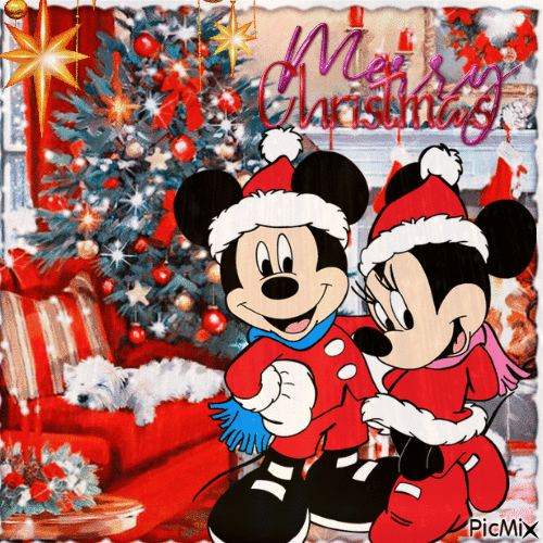 Mickey Mouse - Weihnachten - Ilmainen animoitu GIF