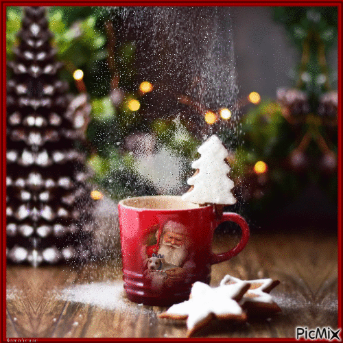 Christmas  coffee - Безплатен анимиран GIF