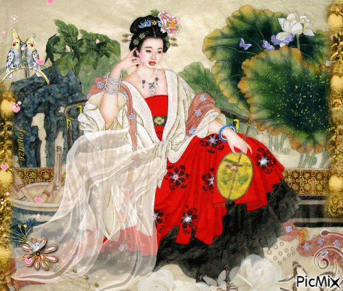 Oriental Beauty - GIF animado grátis