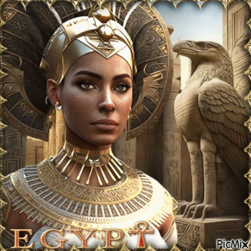 Portrait of egyptian woman - GIF animé gratuit