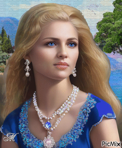 Young Lady. Portrait - Безплатен анимиран GIF
