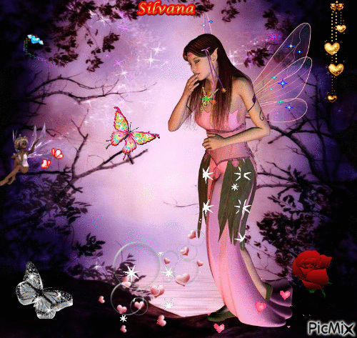 Fata delle farfalle - Ingyenes animált GIF