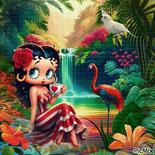 Betty Boop. - Free animated GIF