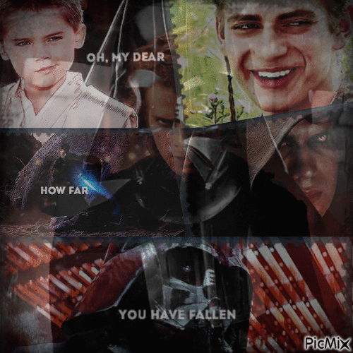 Oh, my dear how far you have fallen~ Darth Vader - Gratis geanimeerde GIF