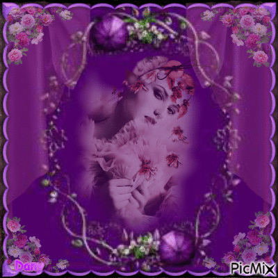 beauté violette! - Gratis animerad GIF