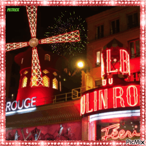 Moulin Rouge - Animovaný GIF zadarmo