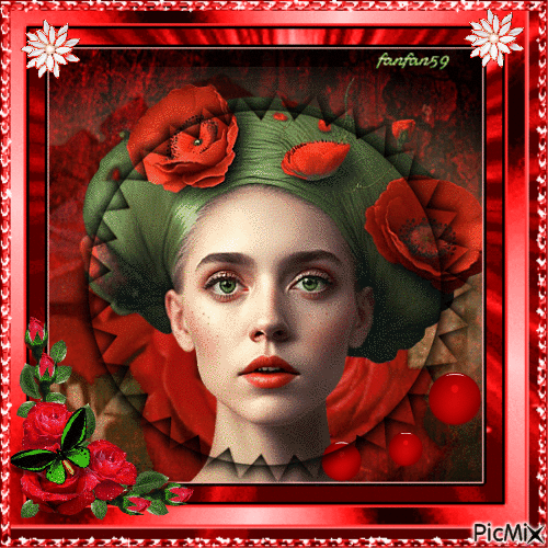 Portrait de femme - Δωρεάν κινούμενο GIF