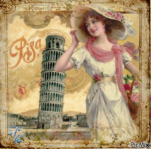 La Torre di Pisa - Безплатен анимиран GIF