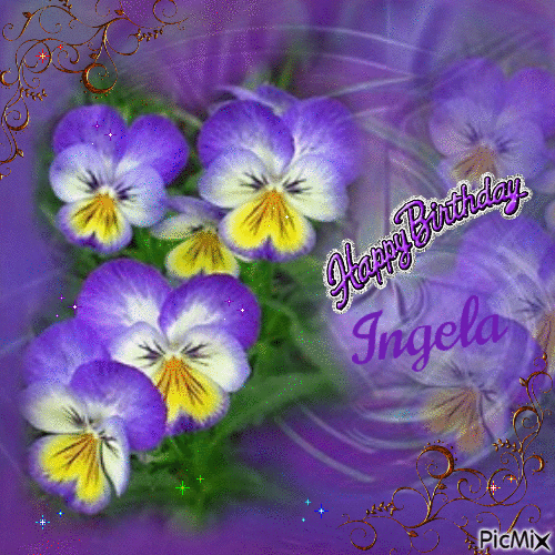Happy Birthday Ingela - Gratis geanimeerde GIF