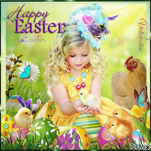 Happy Easter to you all! - GIF animé gratuit