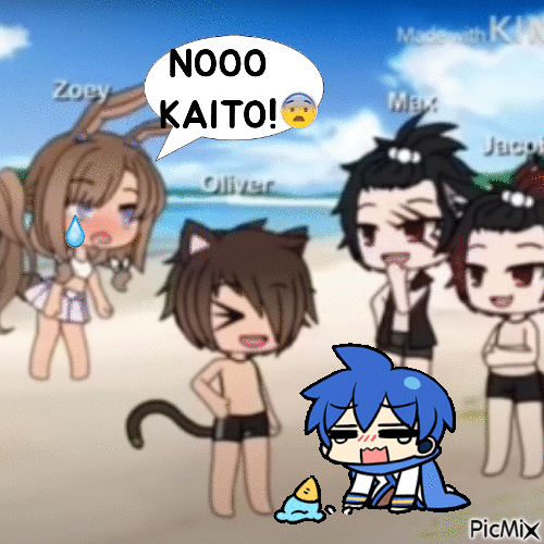 poor kaito :,( - GIF animado grátis