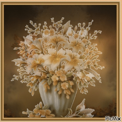 Blumenstrauß - GIF animé gratuit