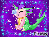petit dragon adorable - GIF animado gratis