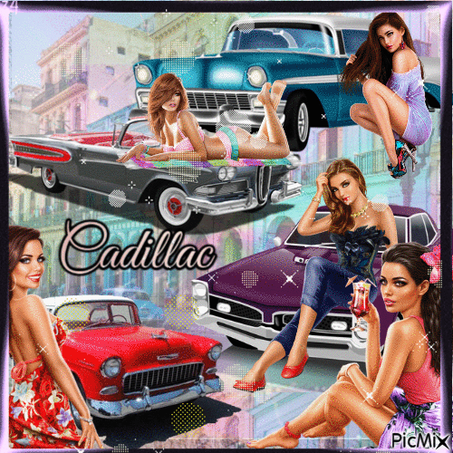 Cadillac - Бесплатный анимированный гифка