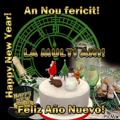 An Nou fericit!w - Ingyenes animált GIF