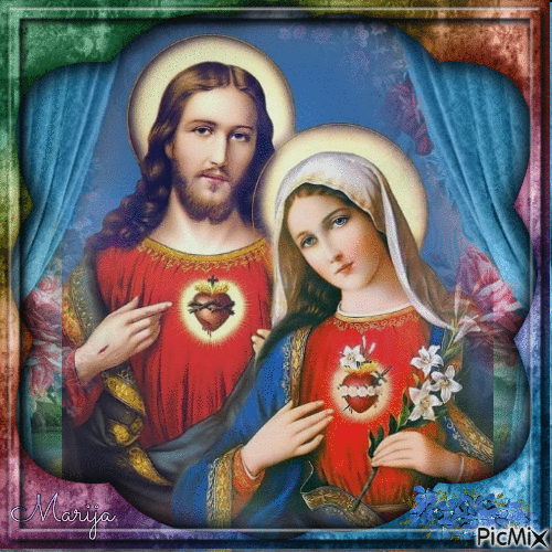 Jesus / Virgin Mary - Besplatni animirani GIF