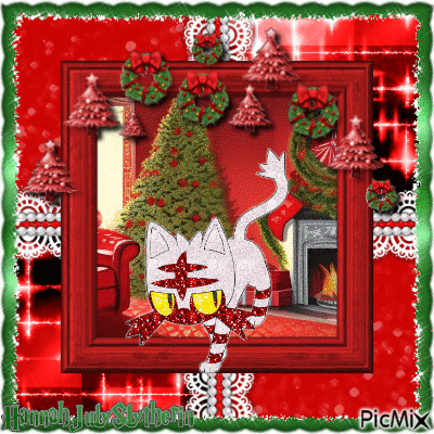 {#}Christmas Shiny Litten{#} - Ingyenes animált GIF