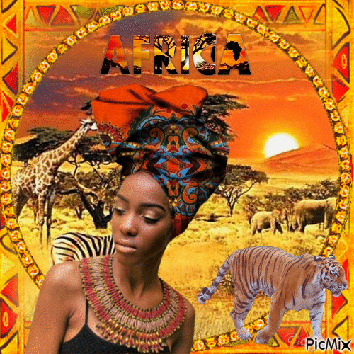 Африканский пейзаж - Безплатен анимиран GIF