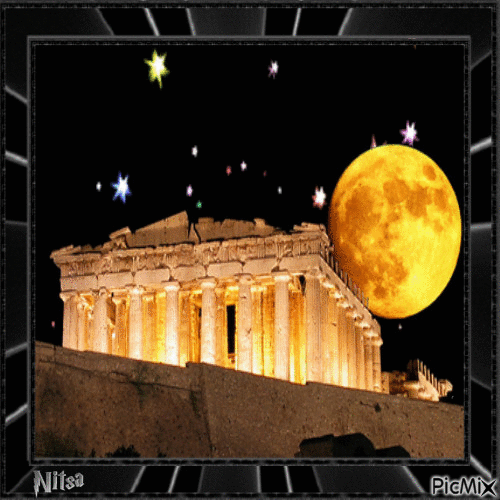 Acropolis - Greece 🌕 - Nemokamas animacinis gif