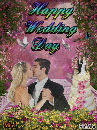 wedding day - Безплатен анимиран GIF
