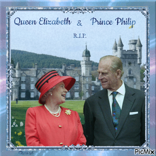 Queen Elizabeth & Prince Philip - Free animated GIF