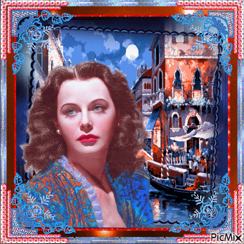 Hedy Lamarr, Actrice autrichienne - Безплатен анимиран GIF