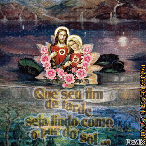 Jesus e Maria - GIF animado gratis