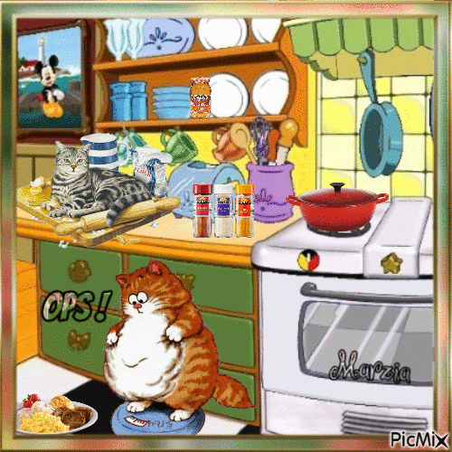 marzia - gatto ciccione - Ingyenes animált GIF