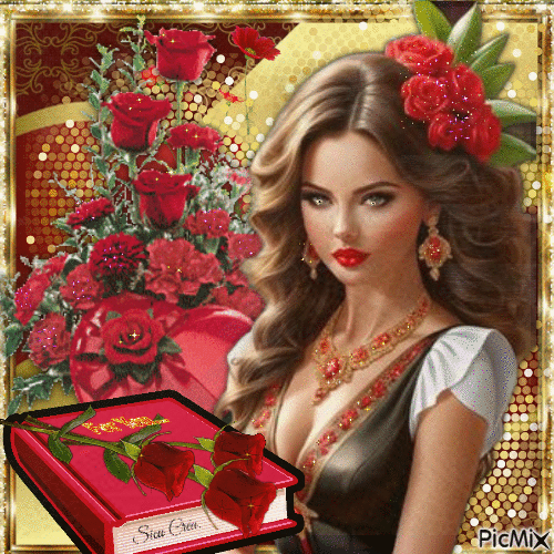 Roses rouges - Ingyenes animált GIF