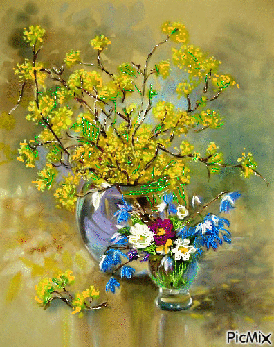 jarné kvety - Ingyenes animált GIF