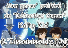Kaito Kid- By Erika3622 - GIF animado grátis