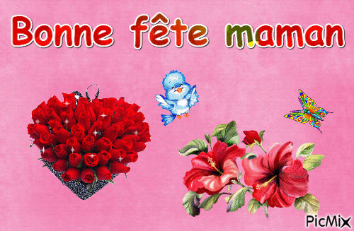 Fête des mères - Безплатен анимиран GIF